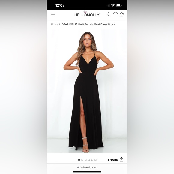 Hello Molly Dresses & Skirts - Dear Emilia Do It For Me Maxi Dress Black